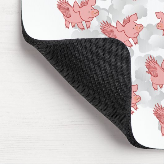 Fliegen-Schweine mousepad (Ecke)