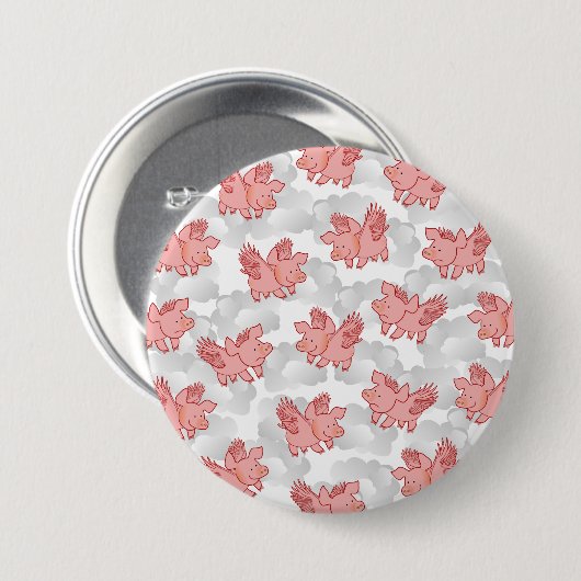 Fliegen-Schweinknopf Button (Vorne & Hinten)