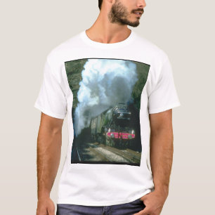 Fliegen Scotsman erreichte between_Steam Züge T-Shirt