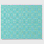 Fliegen Sie Aquamarin und Gold Wrapping Paper Geschenkpapier (Flach)