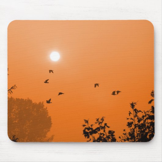 Fliegen Sie bei Morgengrauen-Mauspad Mousepad (Vorne)