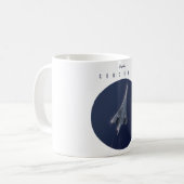 Fliegen Sie das Concorde Travel Poster Kaffeetasse (Vorderseite Links)