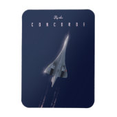 Fliegen Sie das Concorde Travel Poster Magnet (Vertikal)
