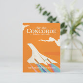 Fliegen Sie den Koncorde Postkarte (Stehend Vorderseite)