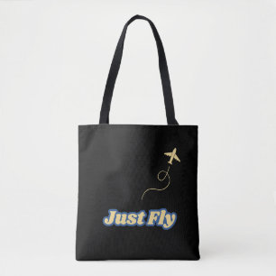 Fliegen Sie einfach moderne Vintage Typografie-Luf Tasche