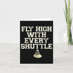 Fliegen Sie hoch mit jedem Shuttle Badminton Playe Karte