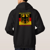 FLIEGEN SIE IHREN FLAG DEUTSCHEN RACING-DESIGN-T - HOODIE (Rückseite)