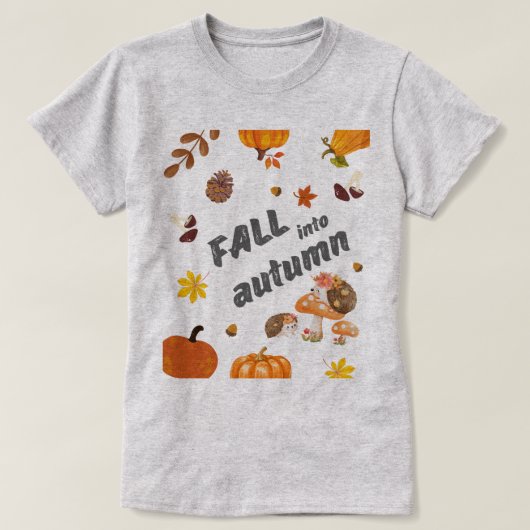 FLIEGEN SIE IM HERBST, HELLO AUTUMN TSHIRT (Design vorne)