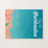 Fliegen Sie in Barbados klassisches Reiseplakat Puzzle (Horizontal)