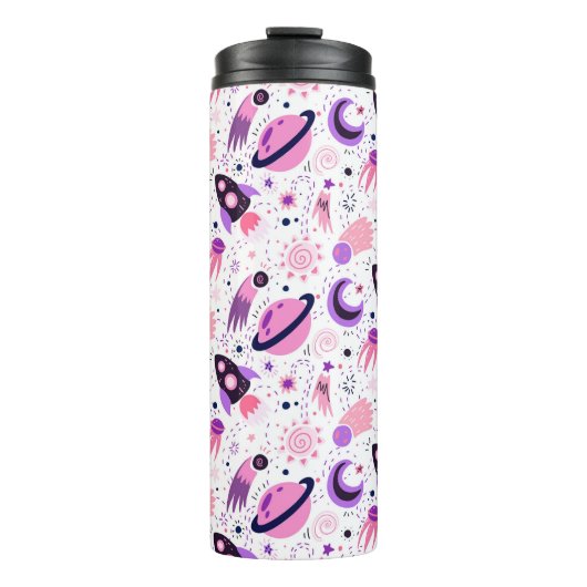 Fliegen Sie ins All! Thermosbecher (Vorderseite)