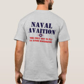 Fliegen Sie Marine auf der Front, MarineAvaition T-Shirt (Rückseite)