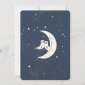 Fliegen Sie mich auf die Hochzeit der Mondseelenmä Einladung (Rückseite)