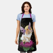 FLIEGEN SIE MICH IN DIE MOON Chow All-over-Print-S Schürze (Getragen)