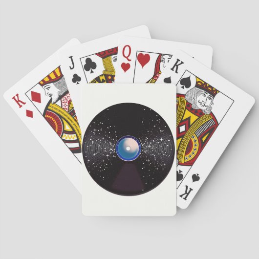 Fliegen Sie mich zum Mond Spielkarten (Rückseite)