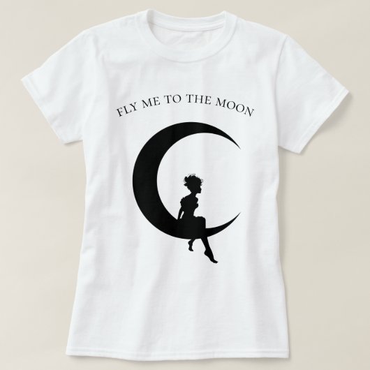 Fliegen Sie mich zum Mond T-Shirt (Design vorne)