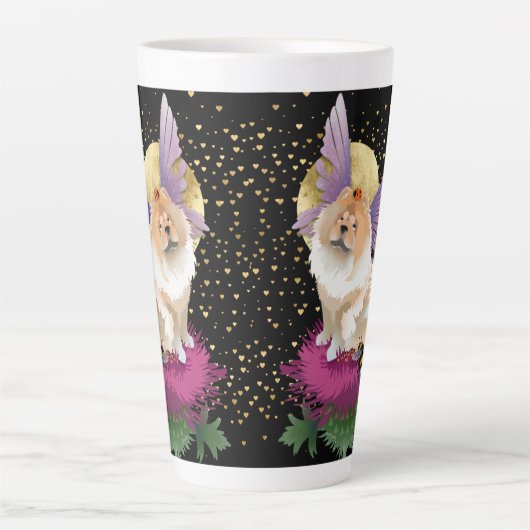 FLIEGEN SIE MICH ZUM MUND - KWie-Latte-Tasse - sch Milchtasse (Vorderseite)