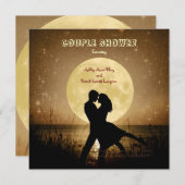 Fliegen Sie mich zur Mond-Paar-Dusche Einladung (Vorne/Hinten)