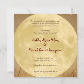 Fliegen Sie mich zur Mond-Paar-Dusche Einladung (Rückseite)