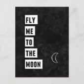 Fliegen Sie mich zur Mondpostkarte Postkarte (Vorderseite)