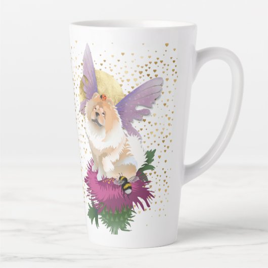 FLIEGEN SIE MIR AUF DEN MUND - Chow-Latte-Tasse - Milchtasse (Rechts)