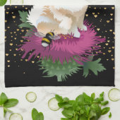 FLIEGEN SIE MIR IN DIE MOON Küchenhandtuch blK Hin Geschirrtuch (Gefaltet)