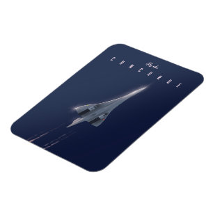 Fliegen Sie mit dem Concorde-Reiseplakat Magnet