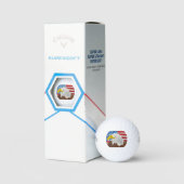 Fliegen Sie mit den Adlern! Golfball (Verpackung)