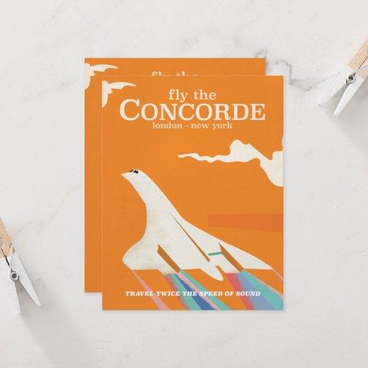Fliegen Sie mit der Concorde (Vorderseite/Rückseite Beispiel)
