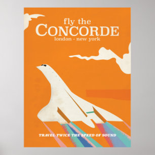 Fliegen Sie mit der Concorde Poster