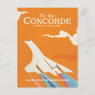Fliegen Sie mit der Concorde Postkarte