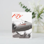 Fliegen Sie mit Lockheed Constellation Postkarte (Stehend Vorderseite)