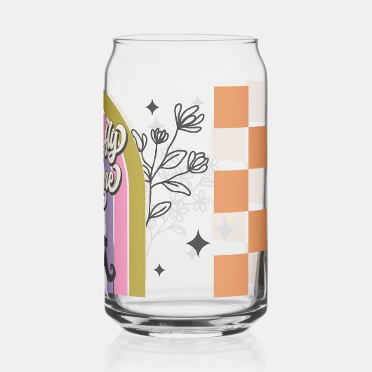 Fliegen Sie mit mir Halloween Glas, Fall Saison Ge Dosenglas (Rückseite)