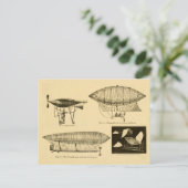 Fliegen Sie mit mir Postkarte (Stehend Vorderseite)