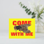 Fliegen Sie mit mir Postkarte (Stehend Vorderseite)