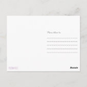 Fliegen Sie mit mir Postkarte (Rückseite)