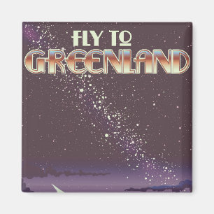 Fliegen Sie nach Grönland Magnet