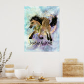 Fliegen Sie nicht einfach so. Poster (Küche)