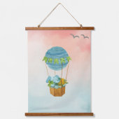 Fliegen Sie so hoch wie möglich Wandteppich Mit Holzrahmen (Vorderseite)