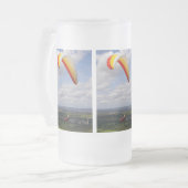 Fliegen-Solo Mattglas Bierglas (Vorderseite Links)