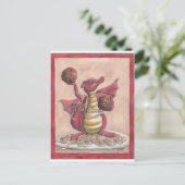 Fliegen-Spaghetti-Drache Postkarte (Stehend Vorderseite)