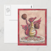 Fliegen-Spaghetti-Drache Postkarte (Vorne/Hinten)