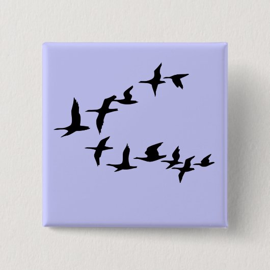 Fliegen-Südgans-Knopf Button (Vorderseite)