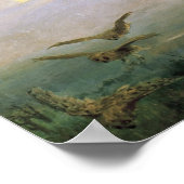 Fliegen-Teppich Poster (Ecke)