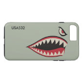 Fliegen-Tiger-Gesichts-Luftfahrt Case-Mate iPhone Hülle (Rückseite (Horizontal))