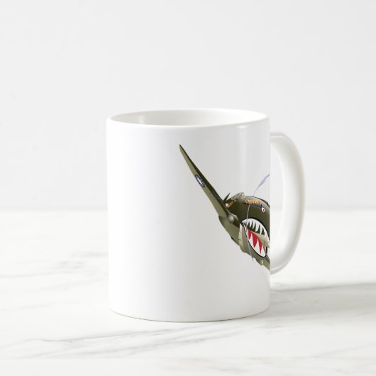 FLIEGEN-TIGER KAFFEETASSE (VorderseiteRechts)