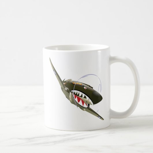 FLIEGEN-TIGER KAFFEETASSE (Rechts)