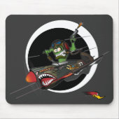 Fliegen-Tiger Mousepad (Vorne)