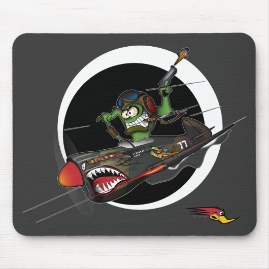 Fliegen-Tiger Mousepad (Vorne)