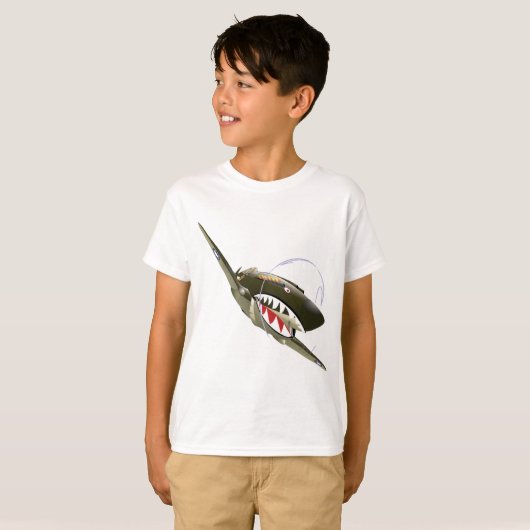 FLIEGEN-TIGER T-Shirt (Vorne ganz)