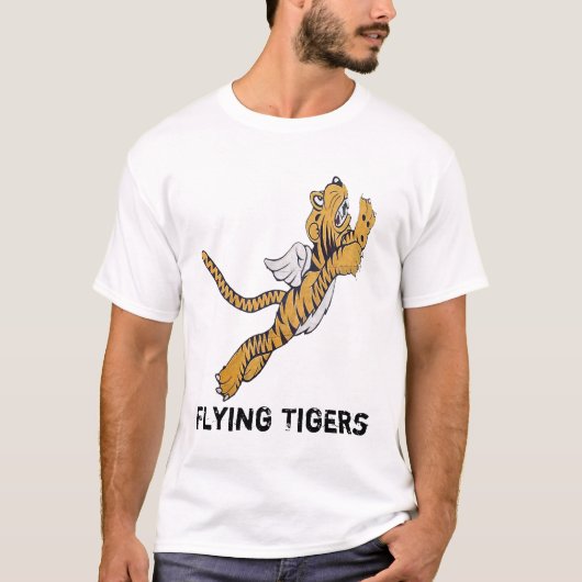 Fliegen-Tiger T-Shirt (Vorderseite)